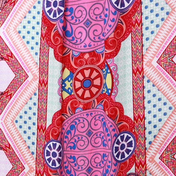 Like new! Mink Pink Sweet Like Candy Multi Print Kimono Top - Picture 4 of 8